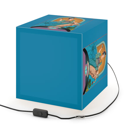 March & Aquamarine Zodiac Light Cube Lamp