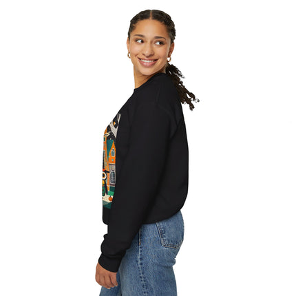 Night of the Trick-or-Treating Owlets Unisex Heavy Blend™ Crewneck Sweatshirt