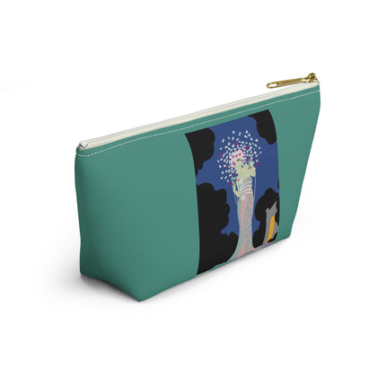 Butterfly Enchantress Cosmetic Bag – Ethereal Art Deco Magic & Pastel Dream
