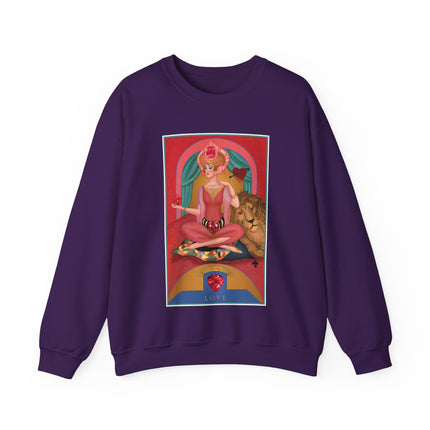 July & Ruby (from the Gem Series) by Sofia Chiostri Heavy Blend™ Crewneck Sweatshirt