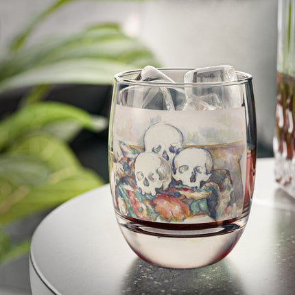 The Three Skulls by Paul Cézanne Whiskey Glass