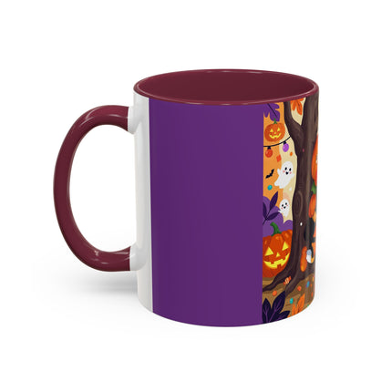 🎃🐈‍⬛ The Pumpkin Child’s Halloween Parade Colorful Mug – Whimsical Storybook Charm