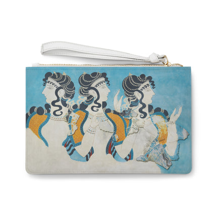 Reproduction of Ladies in Blue by Emile Gilliéron Clutch Bag
