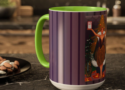 Countdown to Christmas Elegance Colorful Mugs (11oz, 15oz)