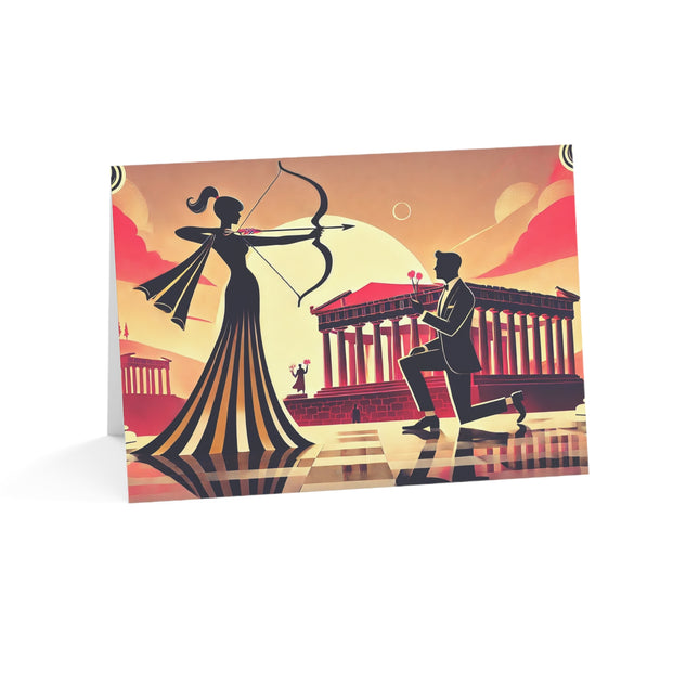 Art Deco Valentine's Romance Greeting Cards (1, 10, 30, and 50pcs)