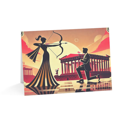 Art Deco Valentine's Romance Greeting Cards (1, 10, 30, and 50pcs)