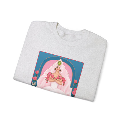 August & Peridot (from the Gem Series) by Sofia Chiostri Unisex Heavy Blend™ Crewneck Sweatshirt