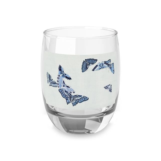 One Thousand Butterflies by Kamisaka Sekka Whiskey Glass