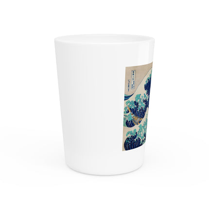 The Great Wave off Kanagawa by Katsushika Hokusai Ceramic Shot Glass