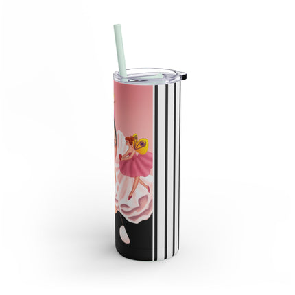 Pierrot & Fairies Dressed in Pink by Sofia Chiostri Skinny Matte Tumbler, 20oz