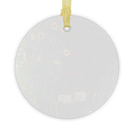 Farm Garden with Sunflowers by Gustav Klimt Glass Ornament