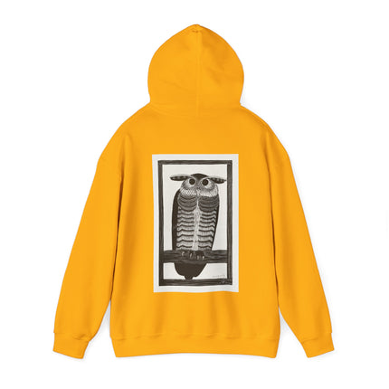 Horned Owl by Samuel Jessurun de Mesquita Heavy Blend™ Hooded Sweatshirt