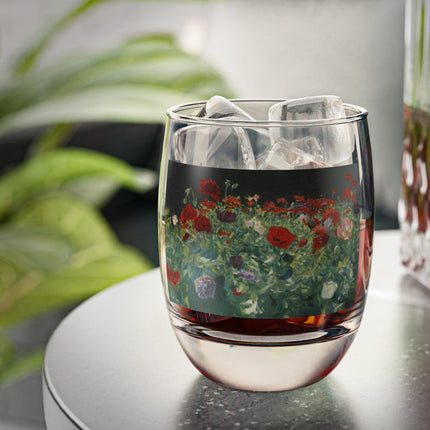 Poppies (A Study of Poppies for Carnation, Lily, Lily, Rose) by John Singer Sargent Whiskey Glass