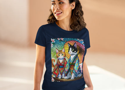 Kimono Kitties Cotton Tee
