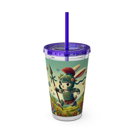 Rabbit Gladiator Sunsplash Tumbler with Straw, 16oz