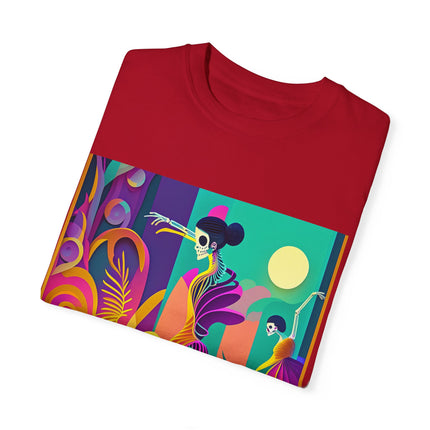 Dance of the Skeleton Ballerinas Unisex Garment-Dyed T-shirt