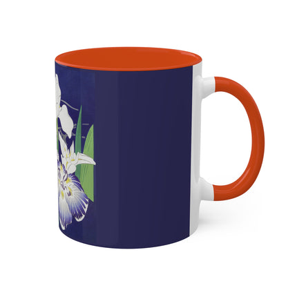 Irises by Kogyo Tsukioka Colorful Mugs, 11oz