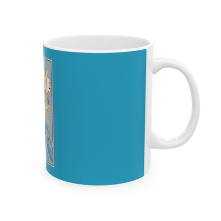 The Enchanting Painter: A Fairy's Artistic Touch Ceramic Mug 11oz