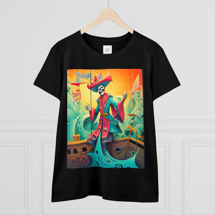 Skeleton Crew of the Misty Seas Women's Midweight Cotton Tee