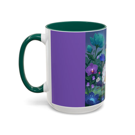 The Ladies Of The Moonlit Garden Colorful Mugs – Art Deco Floral Elegance