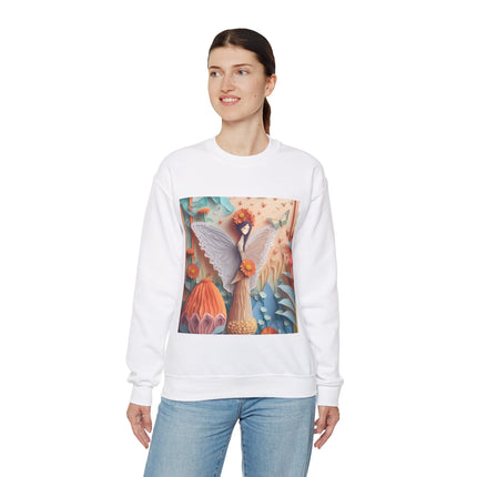 Zinnia Fairy Unisex Heavy Blend™ Crewneck Sweatshirt