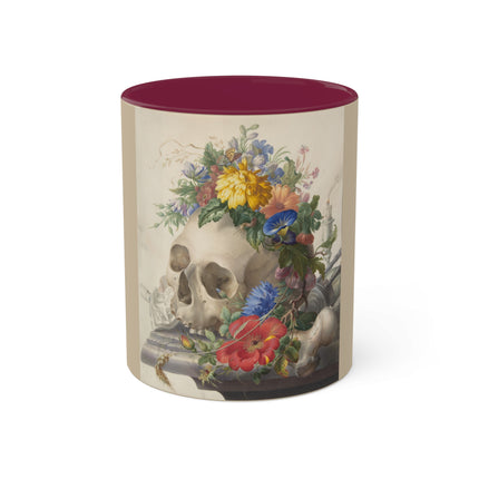 Vanitas Still Life by Herman Henstenburgh Colorful Mugs, 11oz