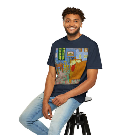 The Bedroom by Vincent van Gogh Unisex Garment-Dyed T-shirt