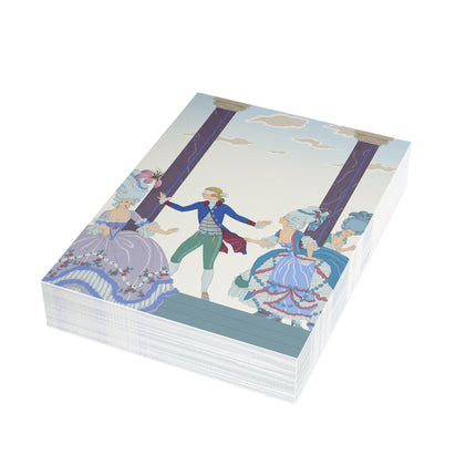 🎭🌸 The Blindfolded Gentleman Postcard Bundles – Art Deco Garden Masquerade