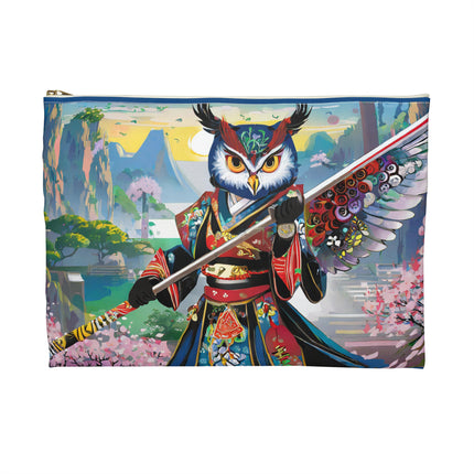 Cyberpunk Samurai Owl Pencil Case