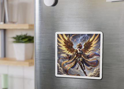 Valkyrie Descending Through Storm Die-Cut Magnets (4 Sizes)