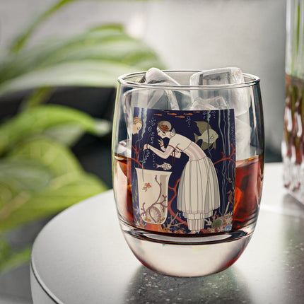 L'Etourdissant Petit Poisson (The Dazzling Little Fish) by George Barbier Whiskey Glass