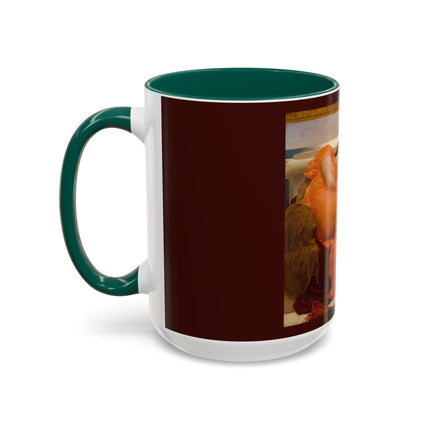 Flaming June by Frederic Leighton Colorful Mugs (11oz, 15oz)