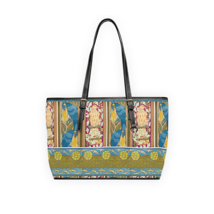 Eagle and Oak, Macaws and Corn by Maurice Pillard Verneuil PU Leather Shoulder Bag