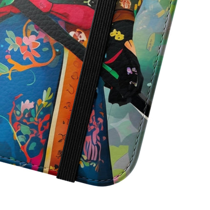 🦉⚔️ Cyberpunk Samurai Owl Flip Case – Neon Wisdom & Warrior Honor