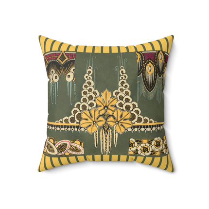La décoration moderne dans le textile Pl. 2 by Gaston Charlet Spun Polyester Square Pillow