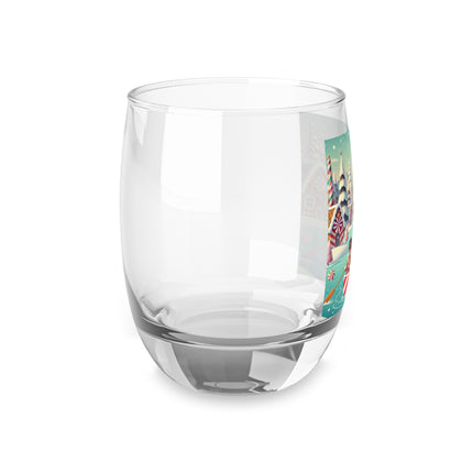 Nutcracker Candy-Striped Adventure Whiskey Glass