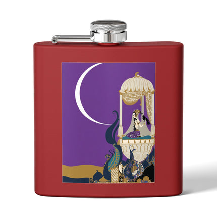 Moonlit Reverie Pavilion Flask – Art Deco Elegance & Mystical Serenity