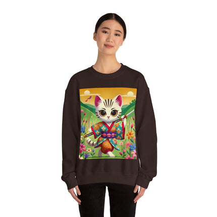 Samurai Kitten Unisex Heavy Blend™ Crewneck Sweatshirt