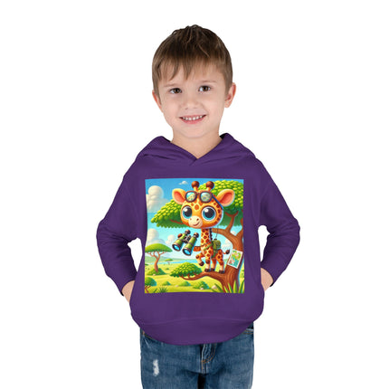 Giraffe Lookout Toddler Pullover Fleece Hoodie
