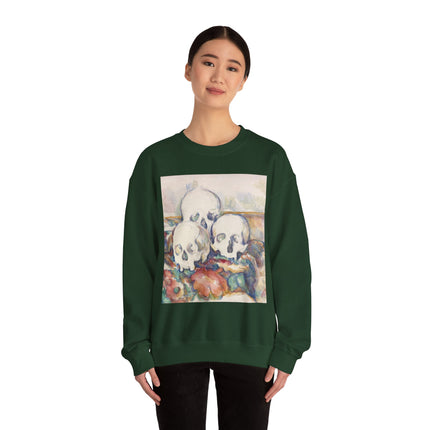 The Three Skulls by Paul Cézanne Unisex Heavy Blend™ Crewneck Sweatshirt