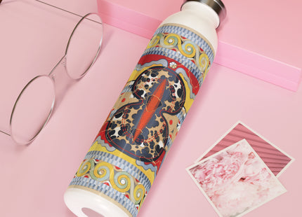 Reproduction of the Shield Frieze by Emile Gilliéron Slim Water Bottle