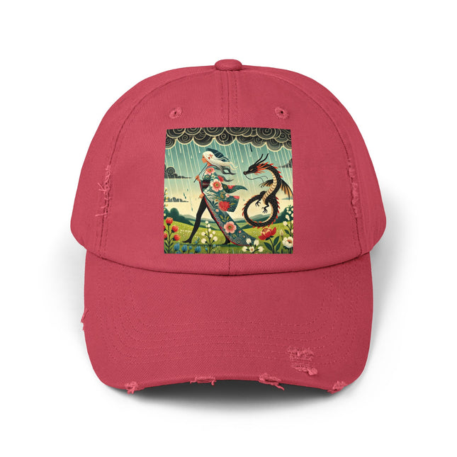 The Dragon Fairy’s Stride Unisex Distressed Cap