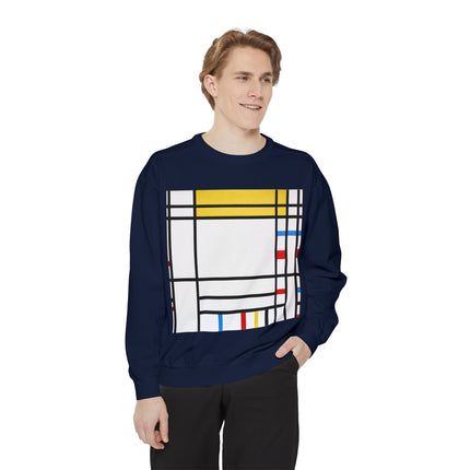 Place de la Concorde by Piet Mondrian Garment-Dyed Sweatshirt