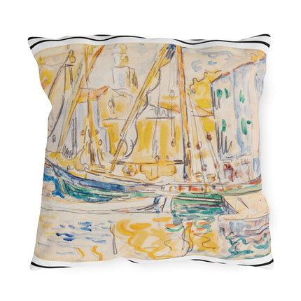 Saint-Tropez by Paul Signac Outdoor Pillows