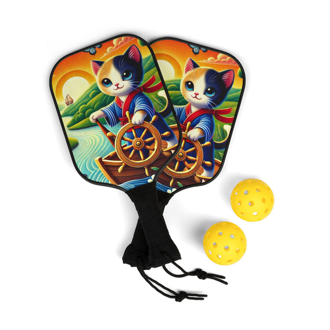 Sailor Kitten’s River Adventure Pickleball Kit – Nautical Paws & River Voyages