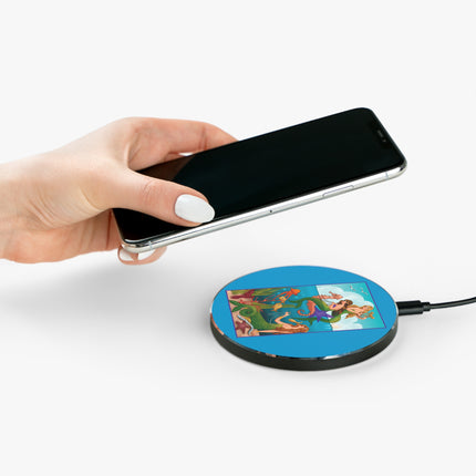 Three Mermaids with Strings of Pearls by Carlo Chiostri Wireless Charger