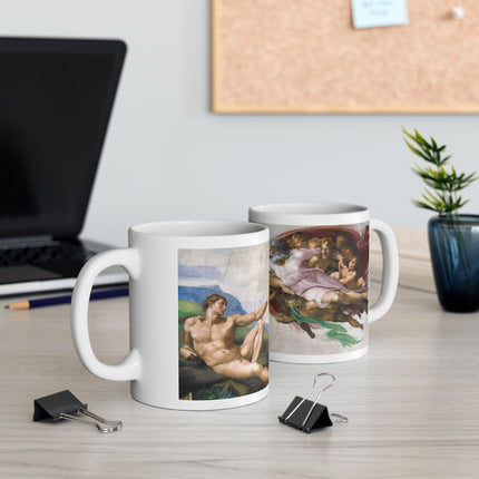 The Creation of Adam by Michelangelo Buonarroti Ceramic Mug (11oz, 15oz)