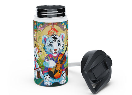 Melodies of the Snow Lion Cub Stainless Steel Water Bottle