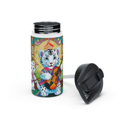 Melodies of the Snow Lion Cub Stainless Steel Water Bottle