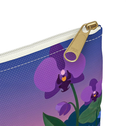 🪷🛶 The Lady Of The Lotus Lake Accessory Pouch – Art Deco Garden Voyage